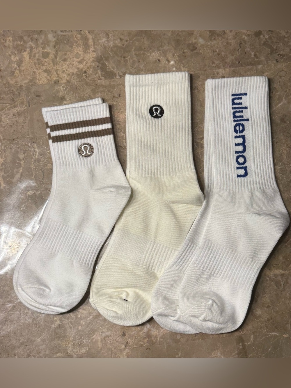 New Women’s Lululemon Athletica Socks 
3 pairs Size Medium 
Socks stretch